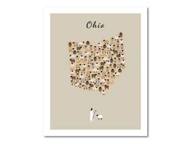Lost Sheep from Ohio Poster Print